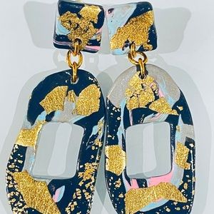 Abstract Clay Earrings